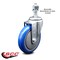 Service Caster 5 Inch Blue Polyurethane Wheel Swivel 12mm Threaded Stem Caster SCC SCC-TS20S514-PPUB-BLUE-M1215 - alternate 2